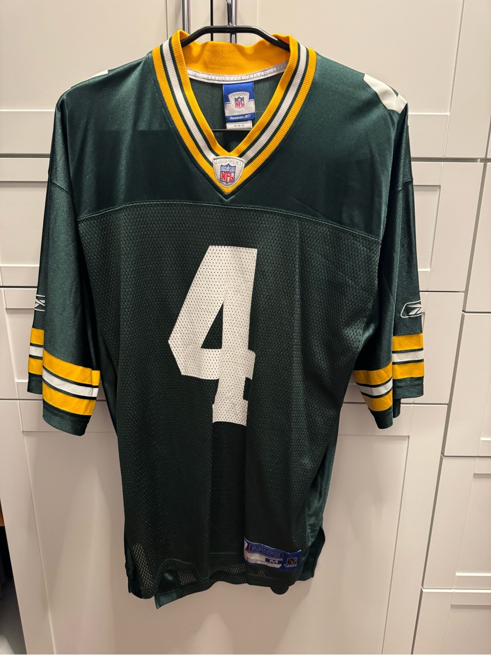 Brett Favre #4 Green Bay Packers Reebok NFL Jersey Men’s Medium Vintage